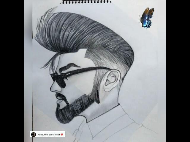 Handsome Boy sketch #Allrounder star Creator ️#Brown Munde#Handsome Boy 