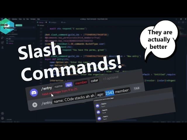 Time to switch to slash commands || Discord python