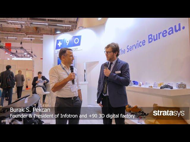 #LetsTalkManufacturing at Formnext with #Stratasys | Interview Burak S. Pekcan, Founder infoTRON