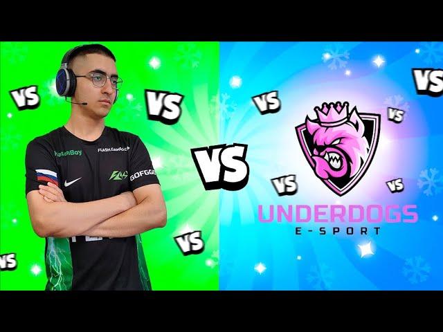 ФЛЕШ ГЕЙМИНГ ПРОТИВ UNDERDOGS E-SPORT | СУМАШЕДШИЙ КЛАТЧ ОТ ХАСАНБОЯ|FG "BRAWL STARS" 