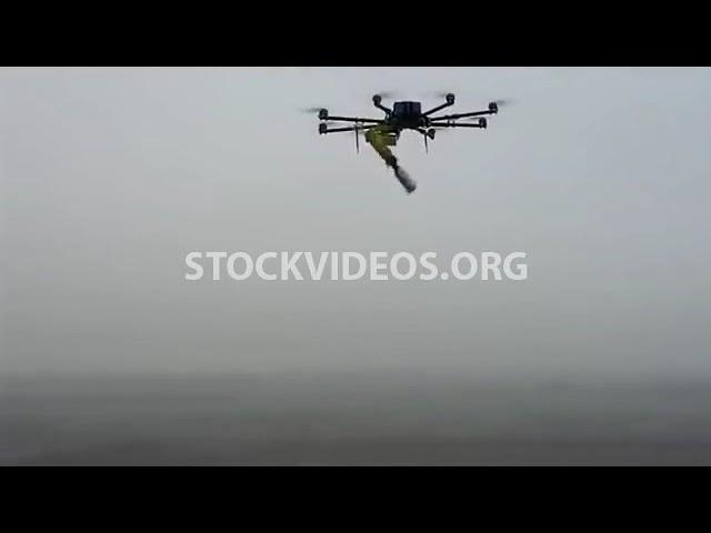 Ukrainian DIY drone dropping a bomb, Rus...