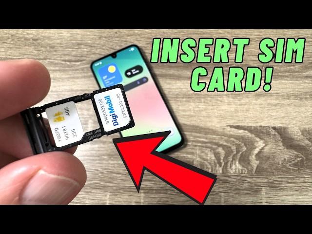 How to INSERT SIM & MEMORY CARD in Samsung Galaxy A26 5G