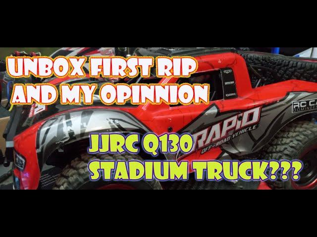 RAPID JJRC Q130 Brushed 1:14  Stadium Truck? -  Unbox - First RIP - My thoughts