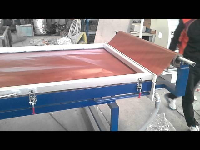 how to install and use a vacuum membrane press machine for pvc film