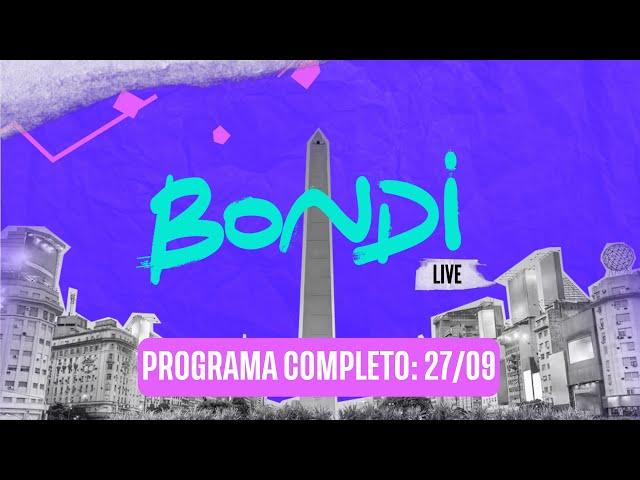 ▶️ PROGRAMACION COMPLETA 26/09 | BONDI LIVE