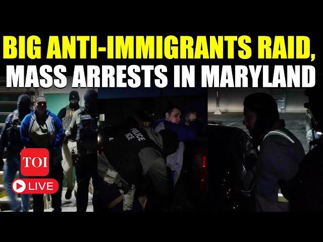 U.S. Raid LIVE | Terrifying Anti-Immigration Operation In Maryland; Mass Arrests On Camera