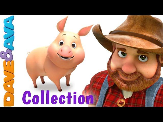 Old MacDonald Had a Farm | Animal Sounds Song | Nursery Rhymes & Baby Songs Collection Dave and Ava