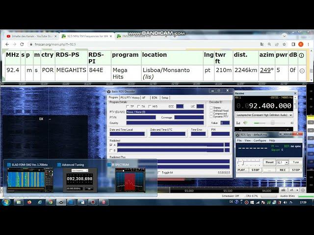 FM DX Es - 110822 1231UTC - 92.4 Mega Hits (POR) Lisboa/Monsanto (lis) 5kW 2246km!