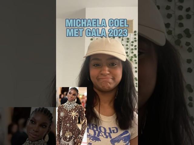 MICHAELA COEL MET GALA 2023 LOOK #shorts #michaelacoel