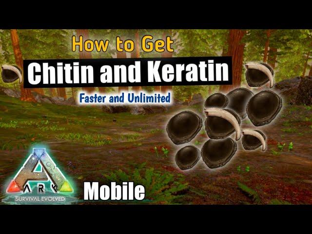 How to Get Chitin and Keratin Faster | Ark Survival Evolved Mobile Beginner Guide (Android/iOS)