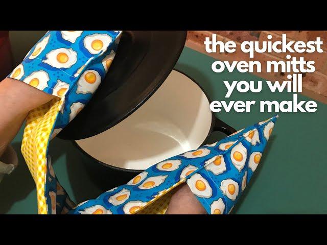 Super Quick & Easy DIY Double Oven Mitt Tutorial