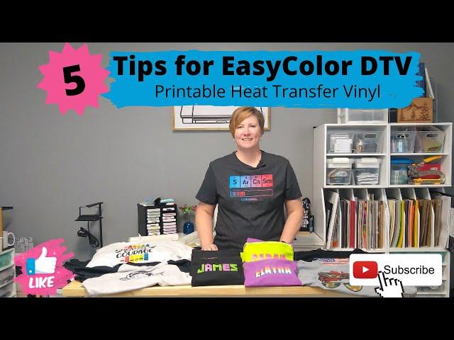 5 Tips for using Siser EasyColor DTV - Printable Heat Transfer Vinyl