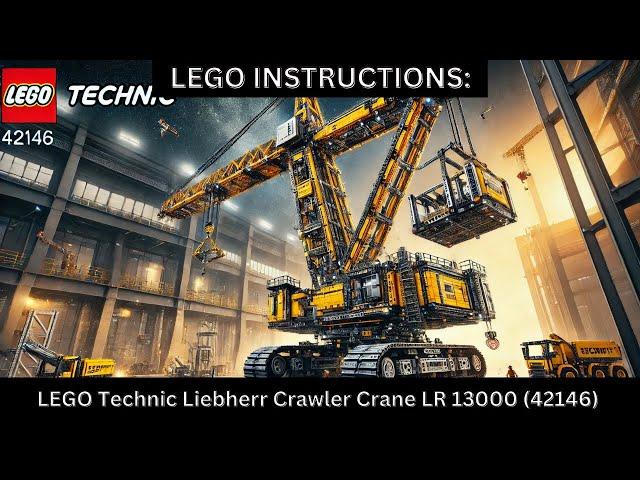 LEGO INSTRUCTIONS  Build the Mighty LEGO Technic Liebherr Crawler Crane LR 13000 (42146)  ️