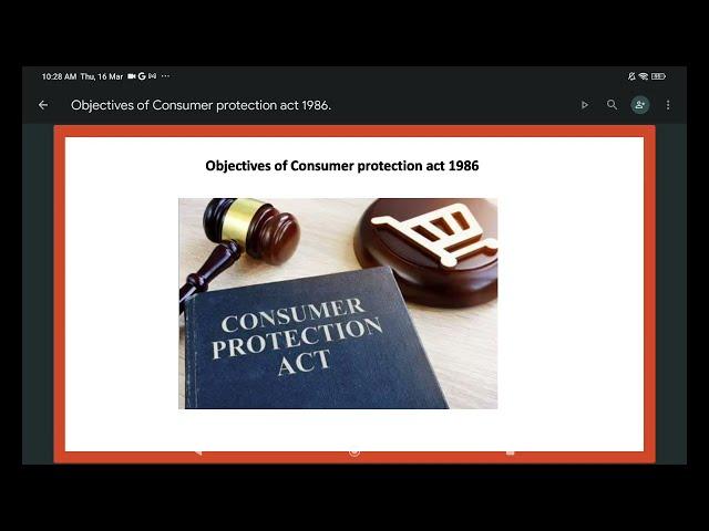 Objectives of Consumer protection act 1986 |