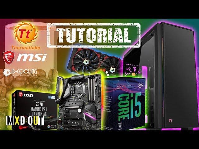 Thermaltake Versa C23 RGB Case 8600K Coffee lake Build/Tutorial