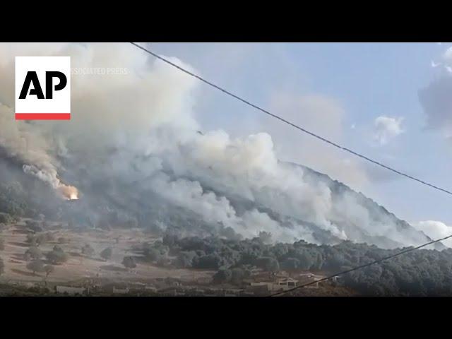 Smoke rises in south Lebanon after Israeli shelling