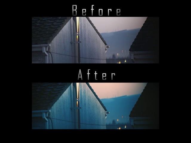 Twilight - Before & After Colour Correction