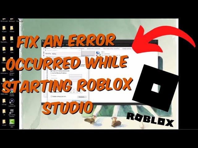 How To Fix Roblox Error "An Error Occurred While Starting Roblox Studio" Windows 11 / 10 / 7