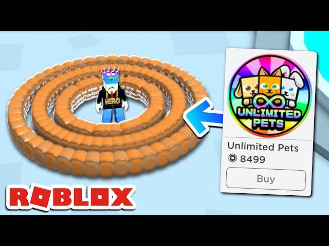 NOOB buys UNLIMITED PETS and gets MAX REBIRTHS in CLICKER MADNESS... (ROBLOX)