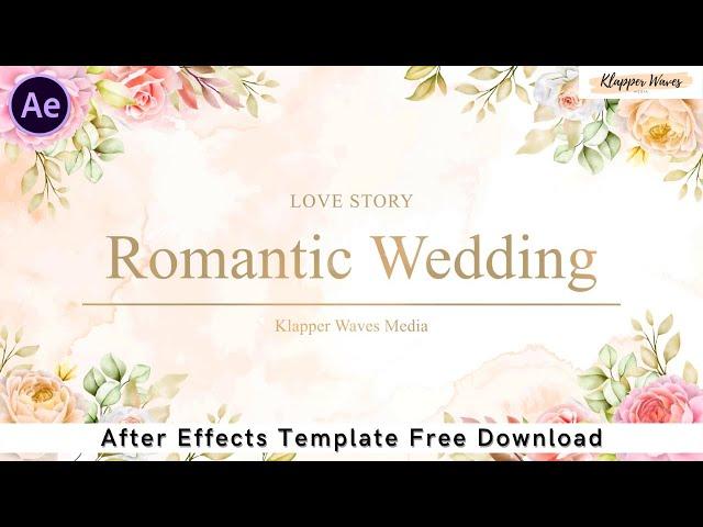 FLOURISH WEDDING SLIDESHOW - Free Download After Effects Template