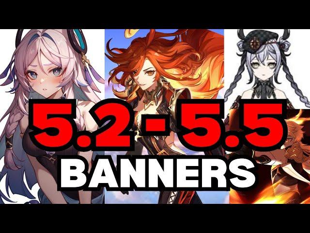 NEW UPDATE! Character Banners for 5.3-5.5! Chronicle Wish, Mauvika, and Reruns - Genshin Impact