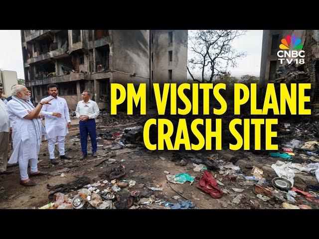 Ahmedabad: Prime Minister Narendra Modi Visited The Plane Crash Site, Meets Lone Survivor | N18V