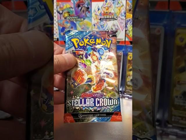Ep. 63 Pokémon Scarlet and Violet Stellar Crown pack rip #pokemon #pokemontcg #collectiblecards