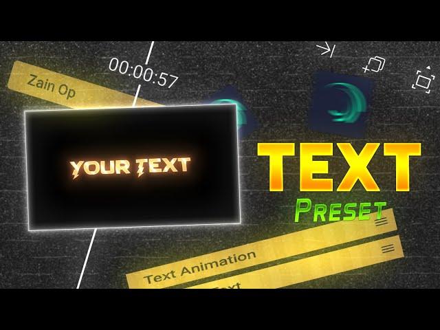 Top 05 Ae Inspired Text Presets Alight Motion | Text Animation Alight Motion | Text Effect Xml