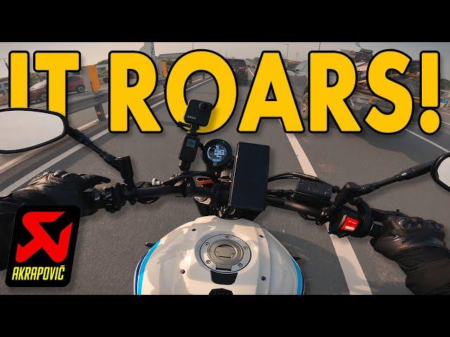 PURE SOUND YAMAHA XSR700 + AKRAPOVIC CARBON | BRUTALLY LOUD