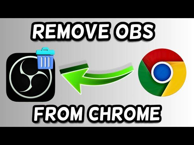 How to remove OBS Virtual Camera from Chrome!