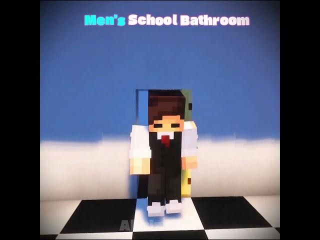 Girls Vs Boys Bathroom #shorts #minecraft #edit #trolledit #trolllife #shrotsfeed #girl
