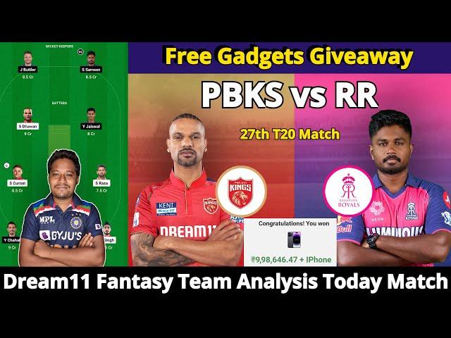 PBKS vs RR Dream11 Prediction ,pbks vs rr Dream11 ,pbks vs rr Dream11 Prediction Today