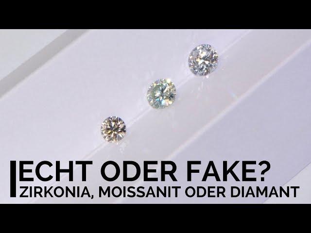 Echt oder Fake? (2024) Diamanten von Moissaniten und Zirkonia unterscheiden