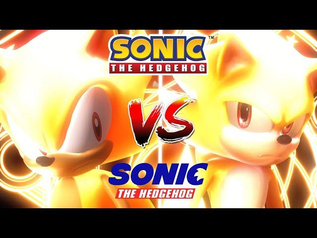 Game Super Sonic V.S. Movie Super Sonic - Final Battle [Animation] Modern Sonic V.S. Movie Sonic