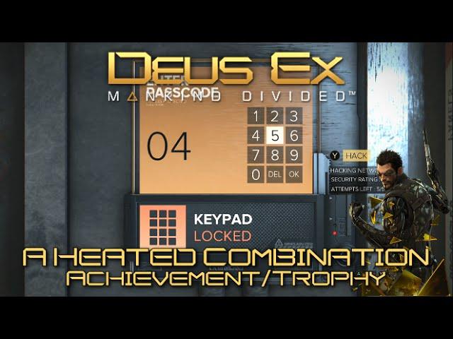 Deus Ex Mankind Divided - A Heated Combination Achievement/Trophy Guide - Mission 1