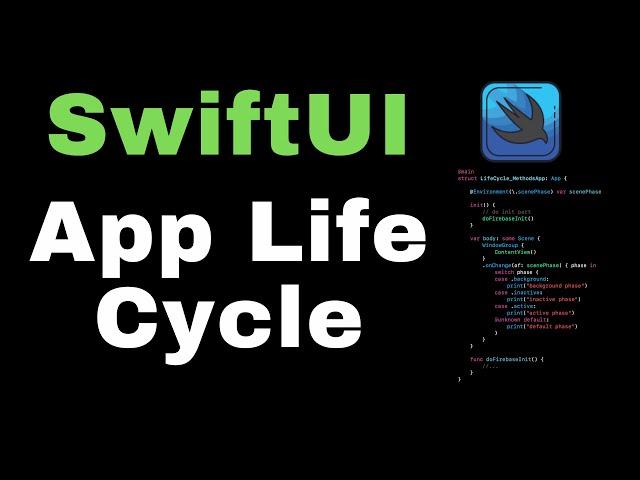 SwiftUI App Life Cycle #SwiftUI #AppLifeCycle