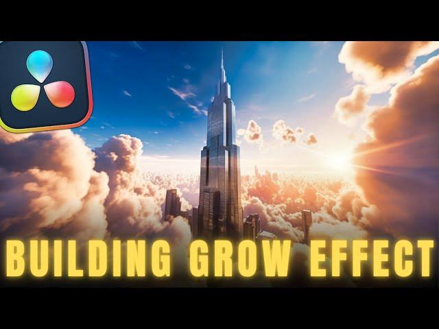 Building GROW EFFECT - Davinci Resolve 19  FREE Tutorial