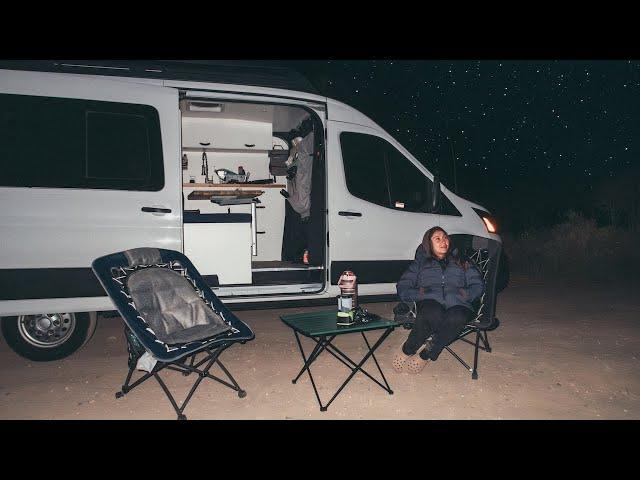 STEALTH CAMPING: Van Life | Surviving Below FREEZING Temperatures