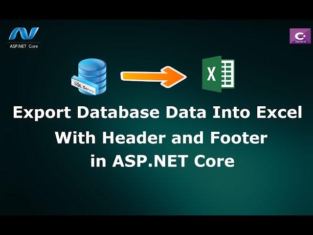 How to Export Database Data Into Excel With Header and Footer in ASP.NET Core