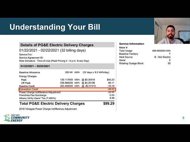 Understanding your PG&E/EBCE Bill