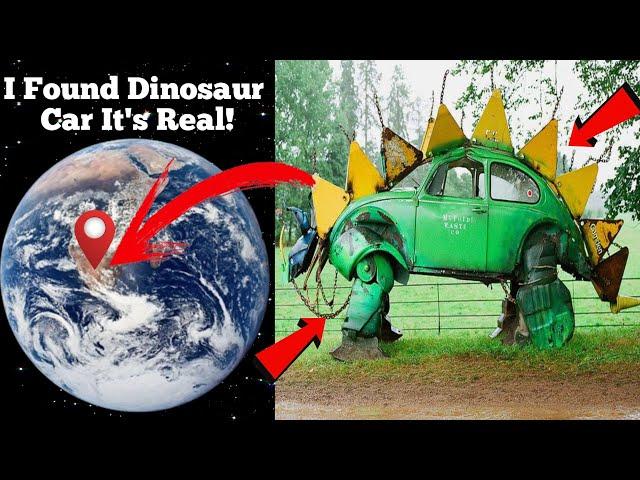 I Found Dinosaur Car It's Real  on google maps and google earth  #maps #earth  #hrgoogleearth