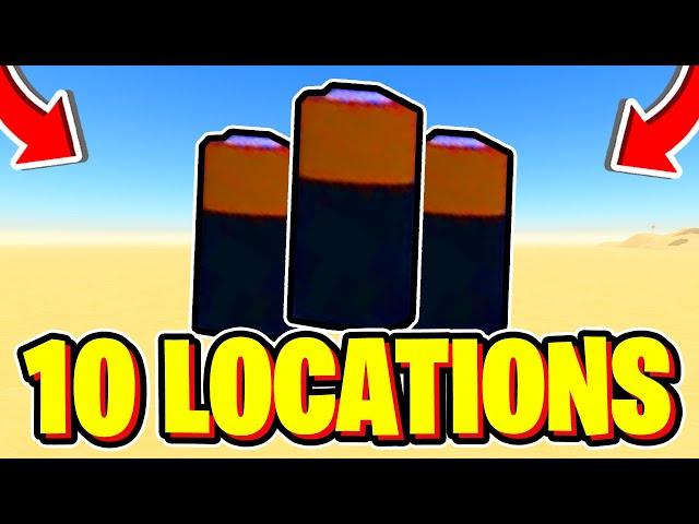 How To FIND ALL 10 POWER CELL LOCATIONS + GET GLUTTON RAY QUEST In A Dusty Trip! Roblox