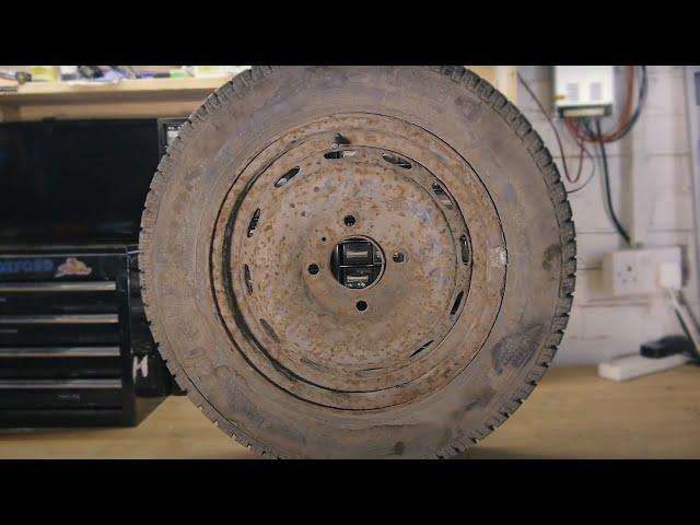 Super Rusty Spare Wheel Restoration 