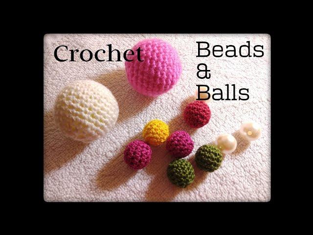 Simple method How to do crochet on bead & ball | DIY CROCHET BEAD PATTERN (0054)