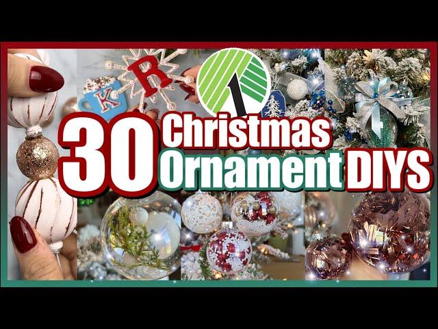 30 DOLLAR TREE CHRISTMAS DIY ORNAMENTS // DIY CHRISTMAS DECOR CRAFTS 2021