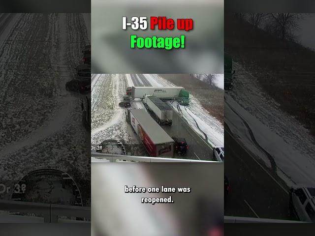 Huge Semi Pile Up caught on camera