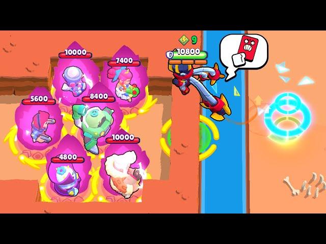 GOD MECHA EDGAR vs ALL BRAWLERS HYPERCHARGE  Brawl Stars 2023 Funny Moments & Fails ep.1231