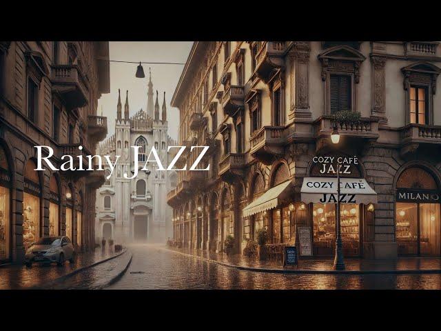 ️ 1 Hour of Rainy Jazz with Cozy Piano | The Sound of the Rain and Elegant Tunes of a Jazz Piano