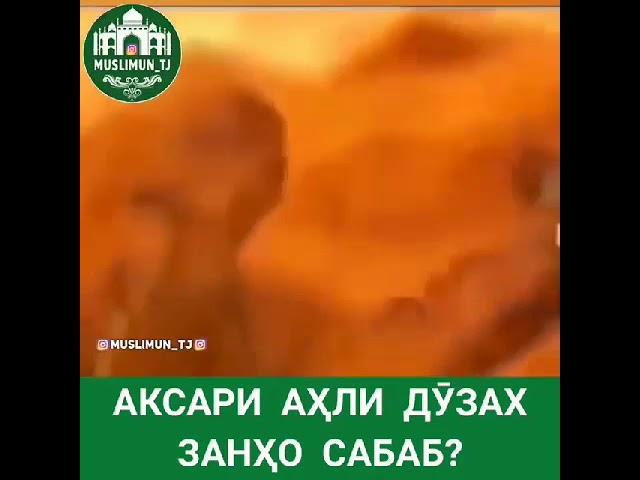 Аксари ахли дузахт занхо сабаб? 