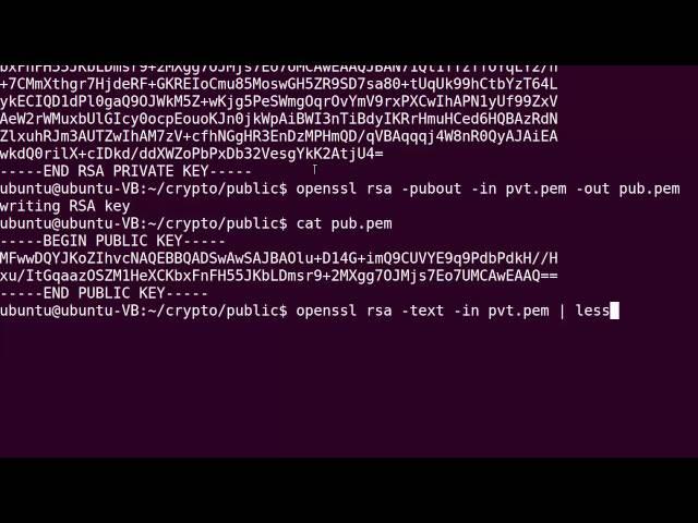 Public Key Cryptography - RSA using OpenSSL